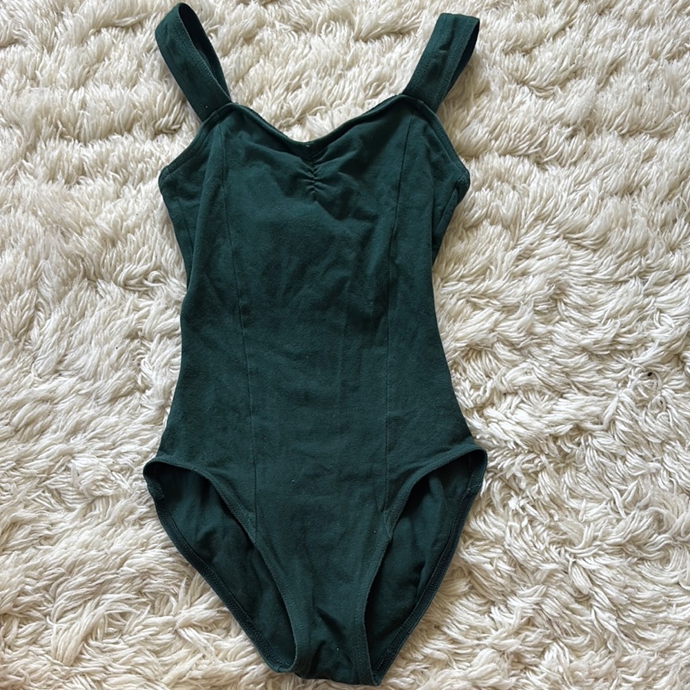 Capezio green leotard